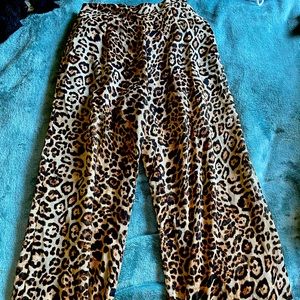 Leopard print pants